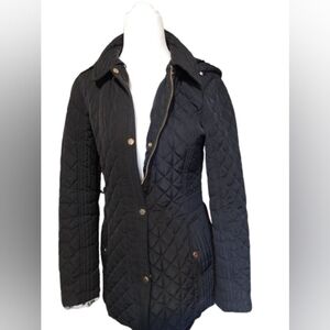 NWOT Jones New York Black, XS,  Removable Hood, Rain Resistant